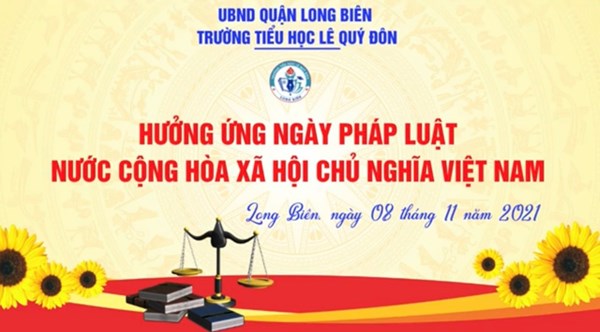 Trường Tiểu học Lê Quý Đôn hưởng ứng ngày Pháp luật nước CHXHCN Việt Nam