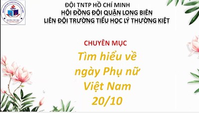 Tìm hiểu về ngày phụ nữ Việt Nam 