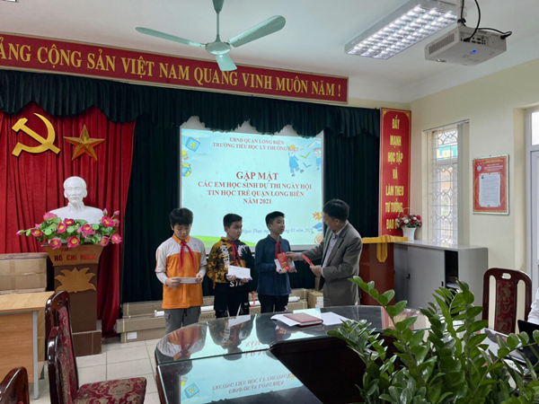Học sinh Trường Tiểu học Lý Thường Kiệt  tích cực hưởng ứng tham gia hội thi Tin học trẻ quận Long Biên năm học 2020 – 2021