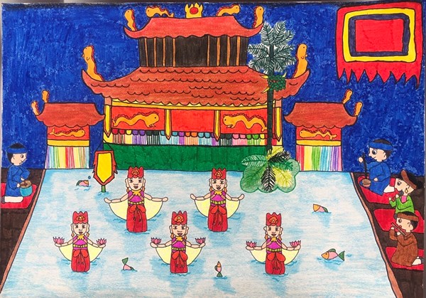 Trường tiểu học Lý Thường Kiệt với hoạt động thi vẽ tranh  Hà Nội trong mắt em