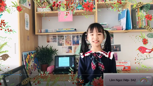 Video góc học tập của em Lâm Ngọc Diệp - Lớp 3A2 đạt Giải Nhì hội thi   Góc học tập sáng - xanh - sạch - đẹp 