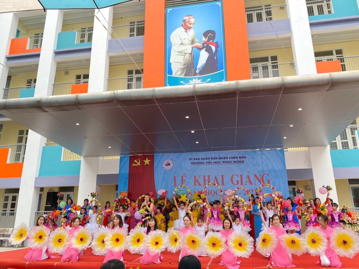 Trường Tiểu học Phúc Đồng tưng bừng chào đón  Lễ khai giảng năm học 2022 - 2023
