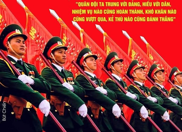 Đảng Cộng sản Việt Nam lãnh đạo Quân đội nhân dân Việt Nam tuyệt đối, trực tiếp về mọi mặt.