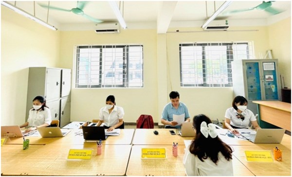 Công tác tuyển sinh trực tuyến năm học 2022 - 2023 của trường Tiểu học Thanh Am.