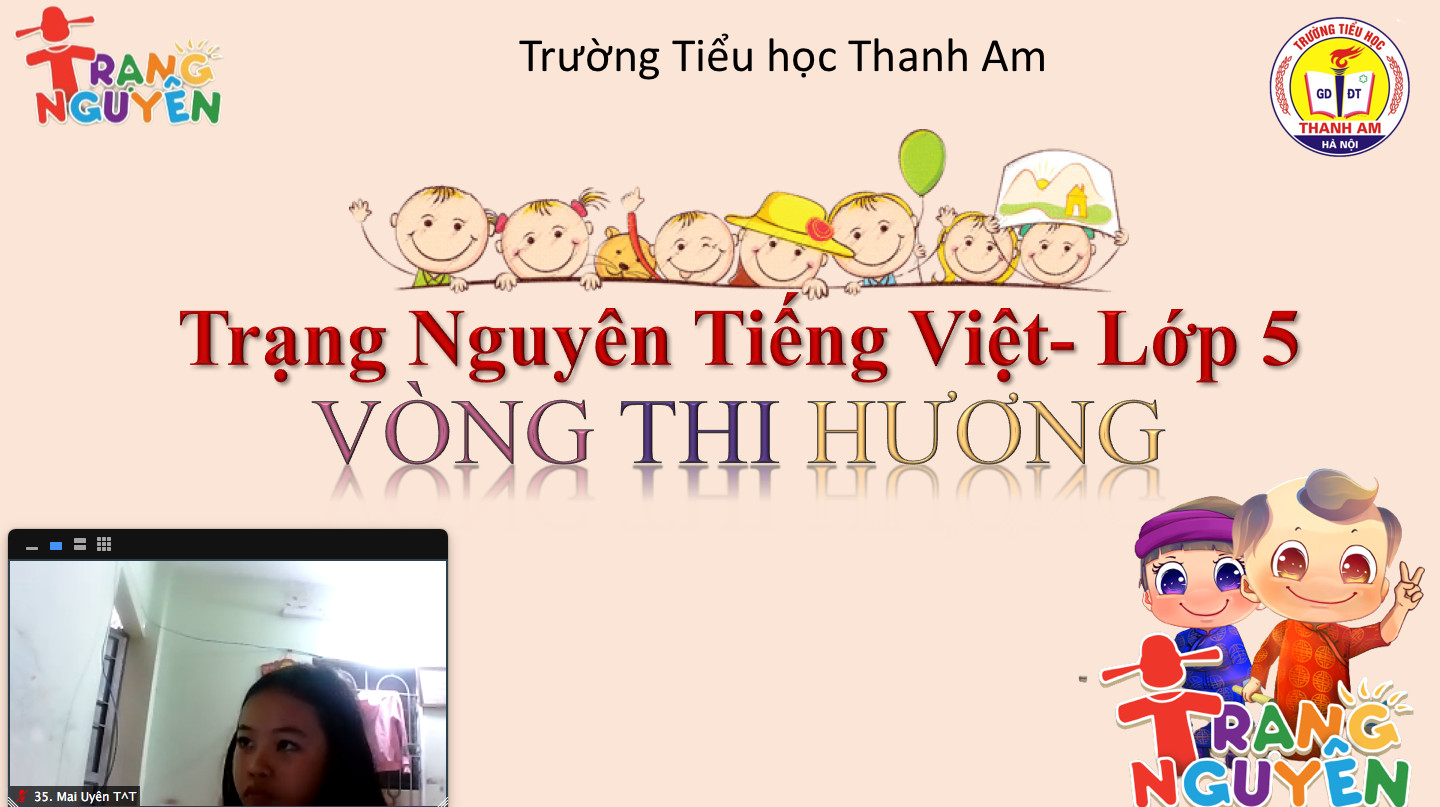 Ảnh HS thi Trang nguyên Tiếng Việt cấp Quận