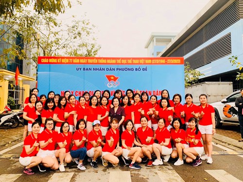 Trường mầm non Bồ Đề tham gia  Giải chạy báo Hà Nội mới lần thứ 48 vì hoà bình  năm 2023