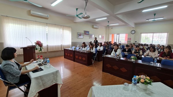 Trường Mầm non Đô thị Việt Hưng tổ chức hội nghị đối thoại năm học 2022 - 2023.