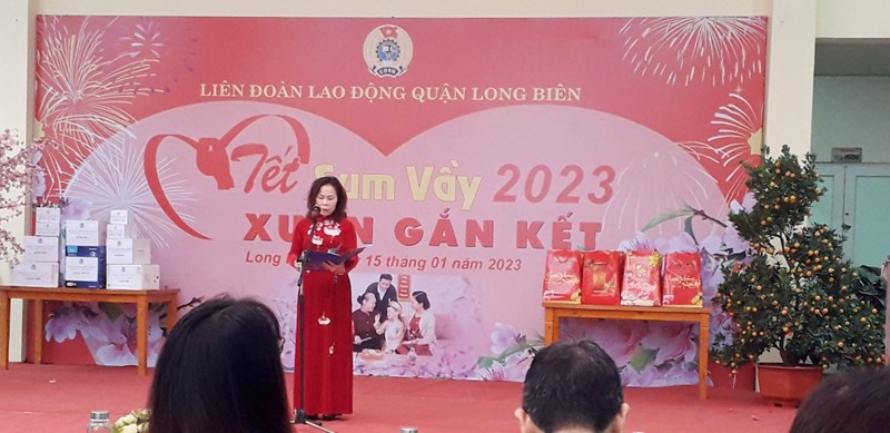 Trường mầm non Long Biên dự “Tết sum vầy 2023 – Xuân gắn kết” do Liên đoàn lao động quận Long Biên tổ chức.