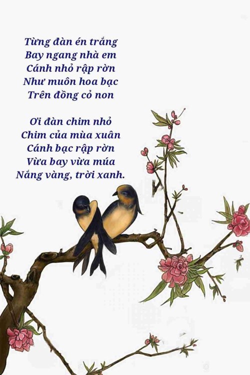 Bài thơ : Chim én