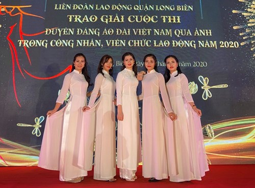 Trường Mầm non Chim Én tham dự gala trao giải  Duyên dáng áo dài Việt Nam qua ảnh  do LĐLĐ quận Long Biên tổ chức