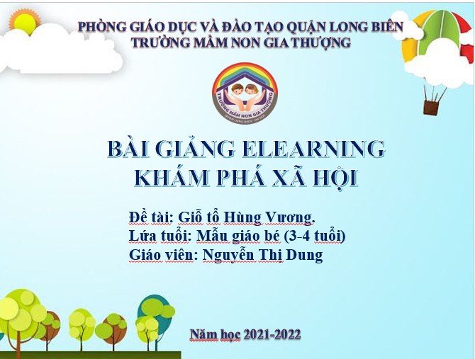 BGE_ Tháng 3/2022_KPXH: Giỗ tổ Hùng Vương_ GV Nguyễn Thị Dung