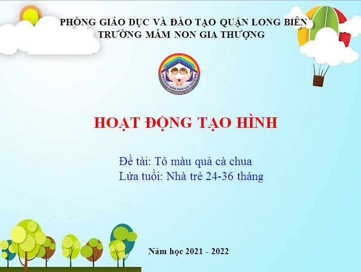 HĐTH: Tô màu quả cà chua_ GV: Trịnh Thị Nhung