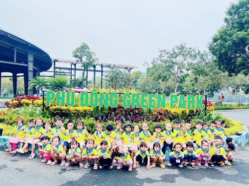 Trường Mầm non Thạch Bàn tổ chức cho các bé tham quan Khu trải nghiệm sinh thái Phù Đổng Green Park