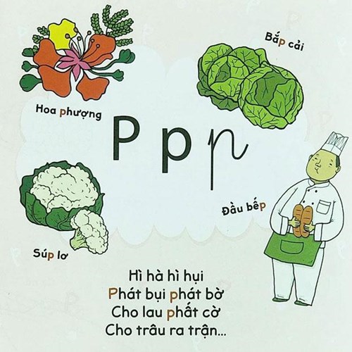 Bài thơ ôn dạy bé ôn luyện chữ p