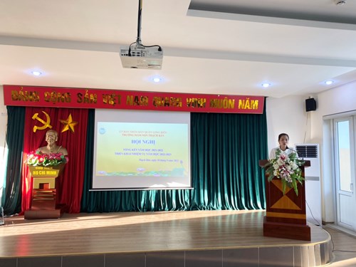 Trường mầm non Thạch Bàn tổ chức  hội nghị triển khai nhiệm vụ năm học 2022-2023