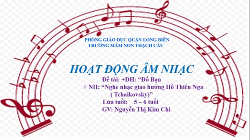 Lĩnh vực phát triển thẩm mỹ -Dạy hát Đề tài : Đố Bạn - Lứa tuổi 5-6 tuổi - GV : Nguyễn Thị Kim Chi