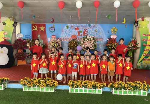 Lễ khai giảng của các con lớp mẫu giáo bé C3