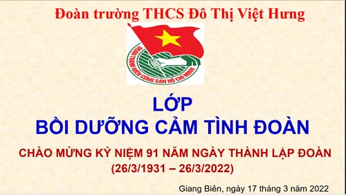Trường THCS Đô Thị Việt Hưng tổ chức lớp cảm tình đoàn cho học sinh khối 9 