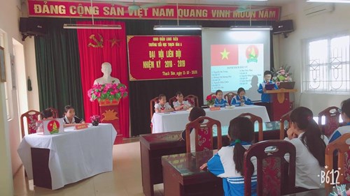 Liên đội Tiểu học Thạch Bàn A tổ chức thành công Đại hội liên đội năm học 2018-2019
